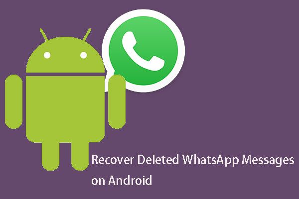 восстановить миниатюру сообщений Android WhatsApp