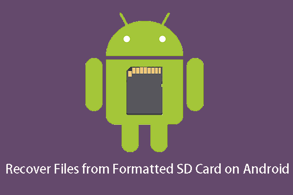 Stellen Sie Dateien von der formatierten SD-Karte Android wieder her