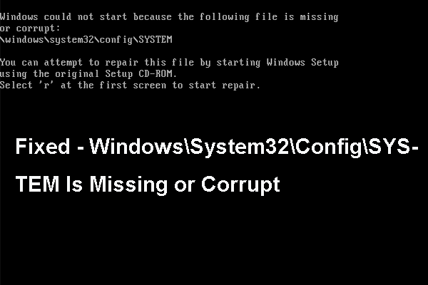 Windows konnte nicht gestartet werden, da die folgende Datei fehlt oder beschädigt ist