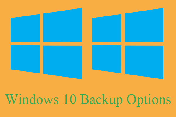 ตัวเลือกการสำรองข้อมูลของ Windows 10