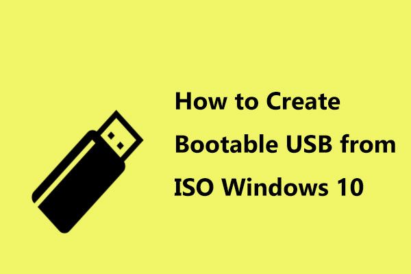 создать загрузочный USB из ISO