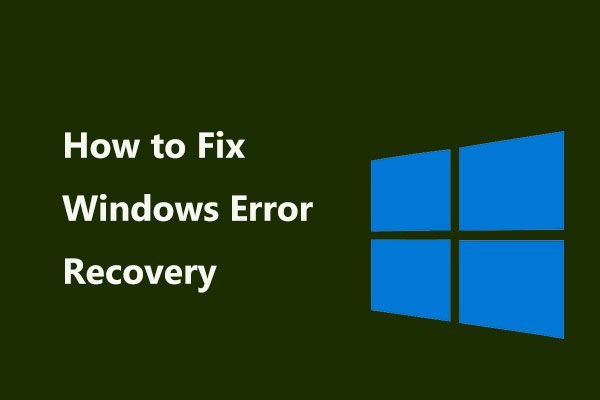Восстановление после ошибок Windows