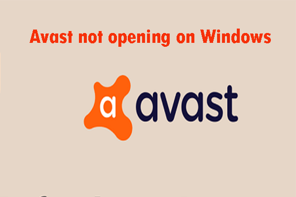 Avast não abre no Windows