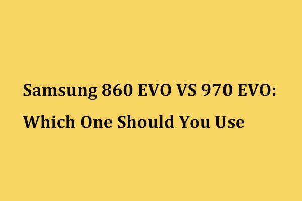 860 EVO vs 970 EVO