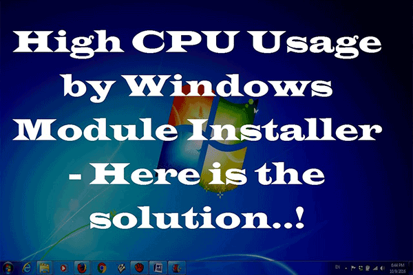 miniatura instalátoru modulů systému Windows
