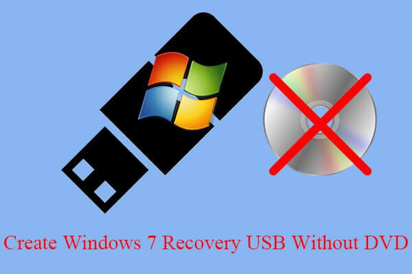 создать windows 7 recovery usb без dvd