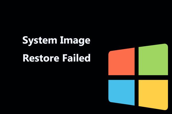 a restauração da imagem do sistema falhou