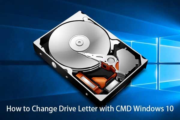Как изменить букву диска с помощью CMD Windows 10