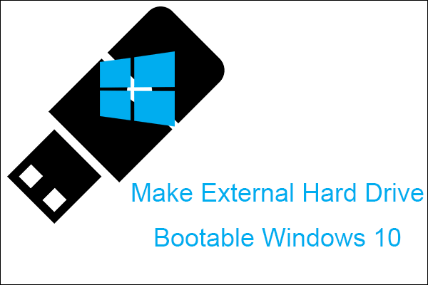 tornar o disco rígido externo inicializável do Windows 10
