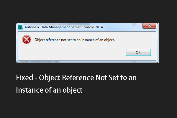 referência de objeto não definida para uma instância de uma miniatura de objeto