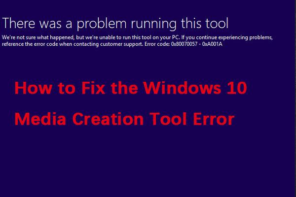 miniatura de erro da ferramenta de criação de mídia do Windows 10