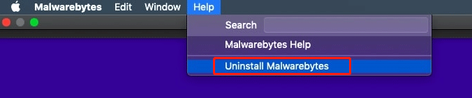 desinstalar o Malwarebytes Mac