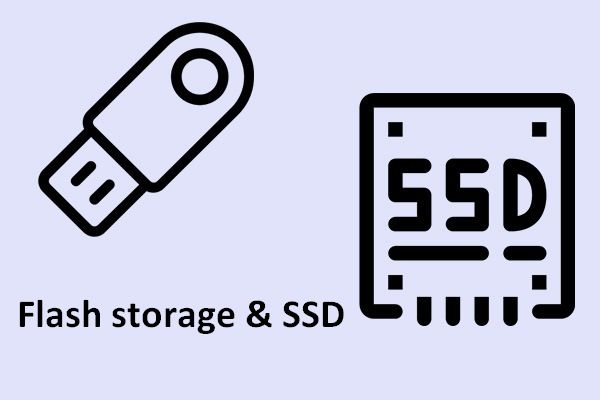 miniatura de revisão SSD de memória flash