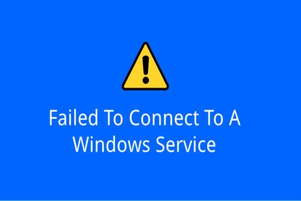 Falha ao conectar a um serviço do Windows
