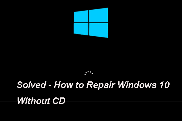 como reparar o Windows 10 sem CD