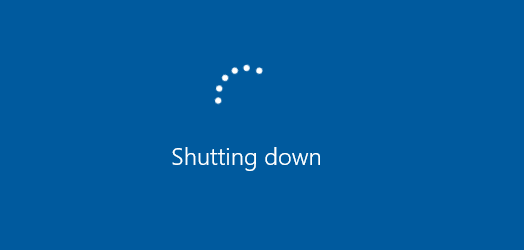 Windows 10 wordt niet afgesloten