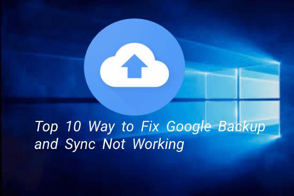 Google Backup and Sync не работает