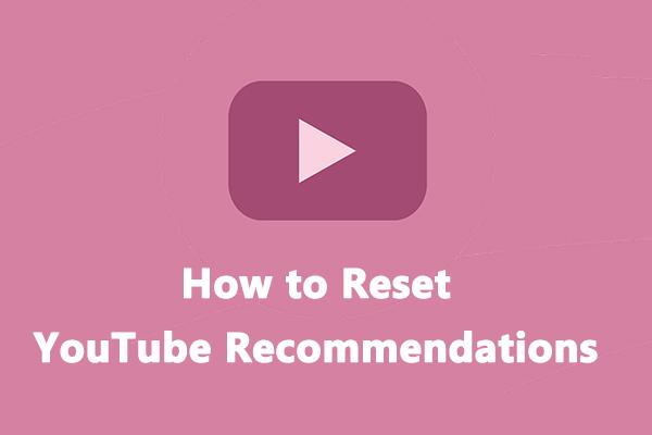 Como redefinir as recomendações do YouTube no Android/iPhone/PC