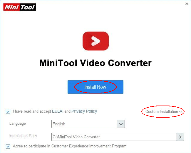 Baixe e instale o conversor de vídeo MiniTool