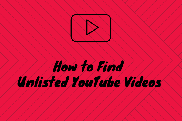 Как найти видео YouTube, не включенные в список, без ссылки