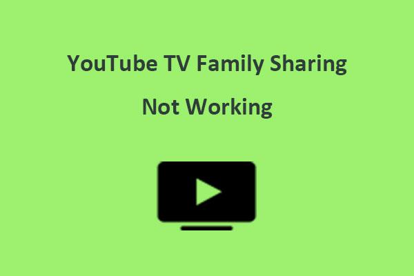 Como consertar o compartilhamento familiar do YouTube TV que não funciona
