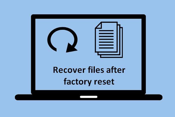 Восстановить файлы после сброса настроек
