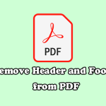 Как бесплатно удалить верхний и нижний колонтитулы из PDF?