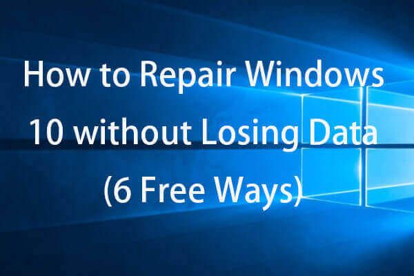 reparar Windows 10