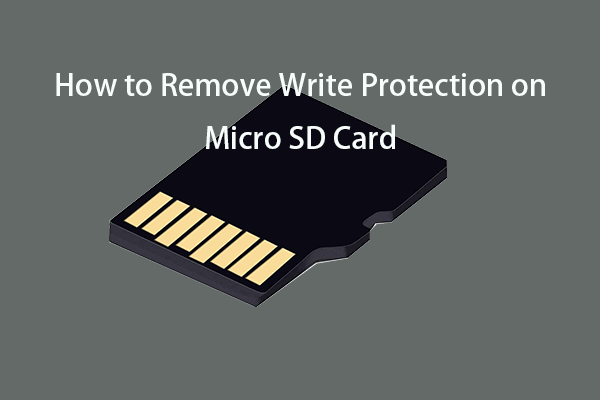 cómo quitar la protección contra escritura en la tarjeta micro SD