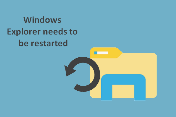 O Windows Explorer precisa ser reiniciado