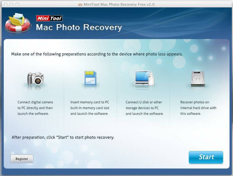 iniTool Photo Recovery para Mac grátis