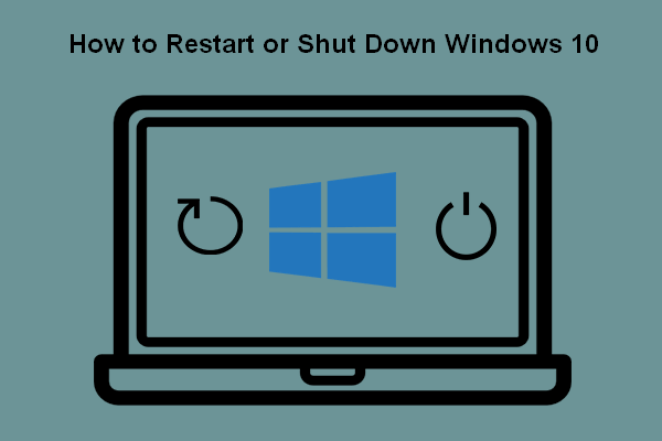 5 способов перезапустить выключение Windows 10 эскиз
