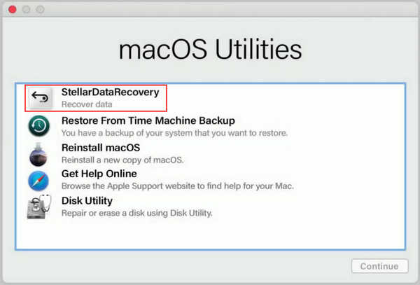 iniciar o software de recuperação de dados do disco rígido do Mac
