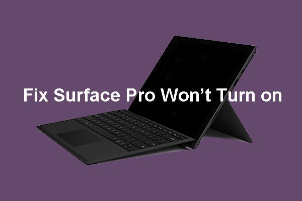 Surface Pro не включается