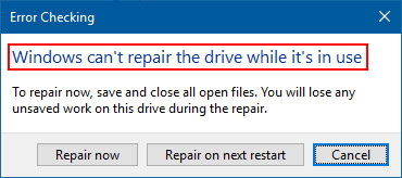не могу отремонтировать диск