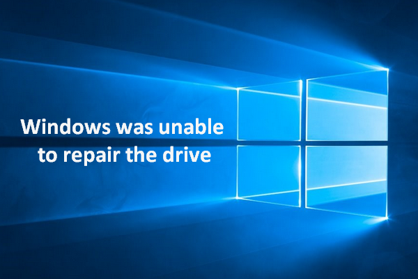 Windows konnte das Laufwerk nicht reparieren
