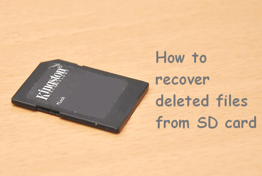 recupera fișierele șterse de pe cardul SD