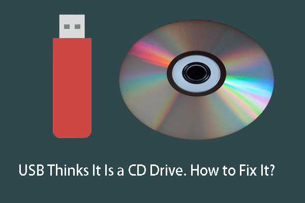 USB pensa que é uma unidade de CD
