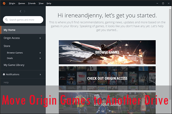 So verschieben Sie Origin-Spiele auf ein anderes Laufwerk