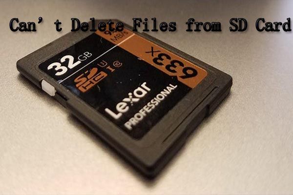 не могу удалить файлы с SD-карты