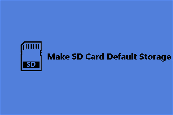 wie man SD-Karte zum Standardspeicher macht
