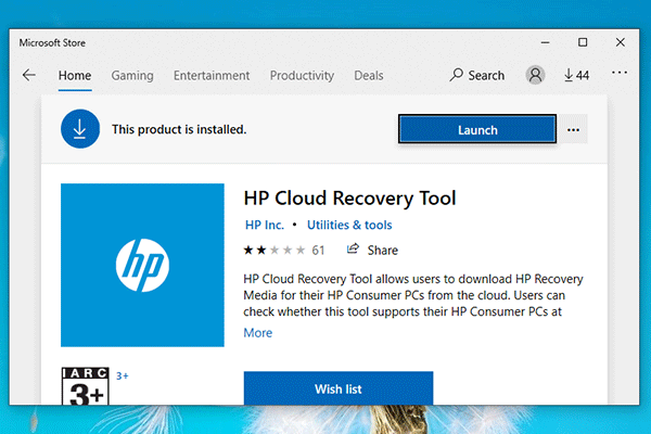 HP Cloud Recovery