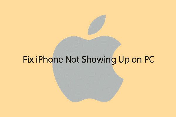 Das iPhone wird auf dem PC nicht angezeigt