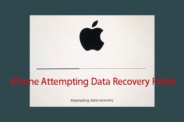 iPhone пытается восстановить данные