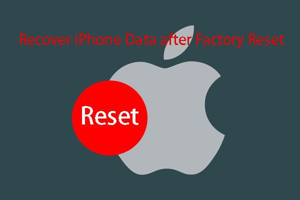 recuperar dados do iPhone após restaurar as configurações de fábrica