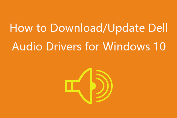 dell audio drivers windows 10 thumbnail