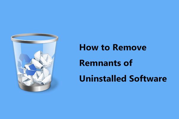 remover restos de miniatura de software desinstalado