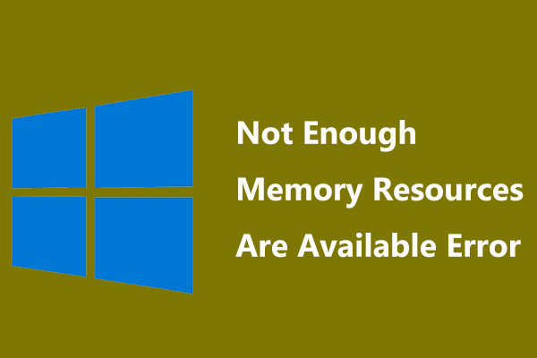 não há recursos de memória suficientes disponíveis para processar este comando