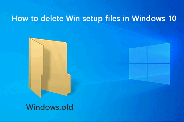 Como excluir arquivos de configuração do Win no Windows 10