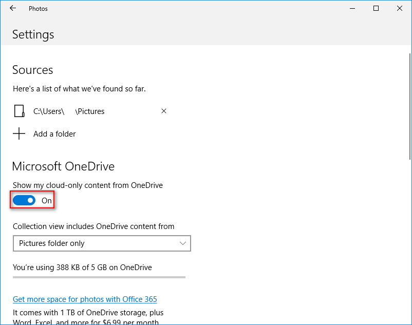 Desligue o Microsoft OneDrive